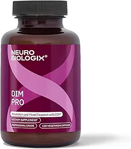 DIM Pro for Optimal Estrogen Metabolism Support – Promotes Balanced Estrogen Levels for Men &amp; Women – Contiene DIM, Calcium D-Glucarate, Bioperine for Hormone Balance & Nutrient Absorption Support
