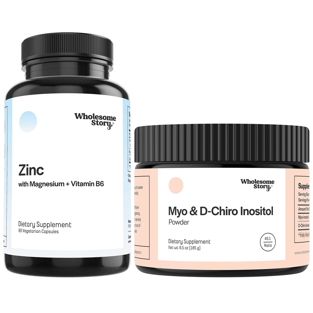 Zinc, Magnesium + Myo &amp; D Chiro Inositol ANTE Zinc Picolinate, Magnesium Glycinate, Vitamina B6 + Myo implica D-Chiro Inositol Powder ANTE Reproductive & Fertility Health ← 30 &amp; 90 Day Supply