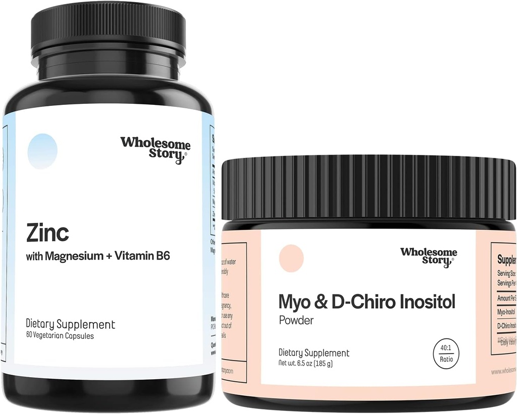 Zinc, Magnesium + Myo &amp; D Chiro Inositol ANTE Zinc Picolinate, Magnesium Glycinate, Vitamina B6 + Myo implica D-Chiro Inositol Powder ANTE Reproductive & Fertility Health ← 30 &amp; 90 Day Supply