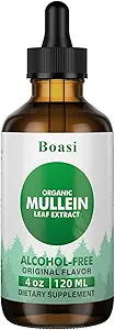 120ml Mullein Leaf Tintura - Lung Cleanse - Vegan Lung Detox - Respiratory Health and Immune Support Drops - Natural Supplement Liquid Extract 4 fl.oz. Clorophyll