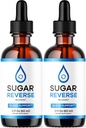 (2 Pack) Sugar inverso - Sugar inversa gotas, Sugar reversa opiniones, Sugar reversa opiniones, Sugar inversa gotas suplementarias Apoyo oficial líquido, SugarReverse Drop, 2 botellas para 2 meses