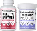 Physician's CHOICE Prebiotic-Probiotic + Digestive Multi-enzymes 60CT - Digestive Health Bundle
