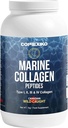 Péptidos de colágeno marino hidrolizado Polvo. Canadian Wild-Caught Fish Skin(No Scales)-Colageno Hidrolizado en Polvo-Vital Protein Supplement for Skin, Hair, Joints and Digestion, Marine Powder (1kg)