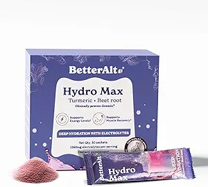 Better Alt Hydromax Fast Hydration Electrolyte Powder Packets, Sour Candy, Hydration Drink with Quick Absorbstion, 30 Single-Serving Powder Packets