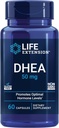 Extensión de vida DHEA 50 mg – Suplemento de equilibrio hormonal, Memoria, Masa muscular y Densidad de Hueso, Saludable Sex Drive, Libre de gluten, No GMO, 60 cápsulas