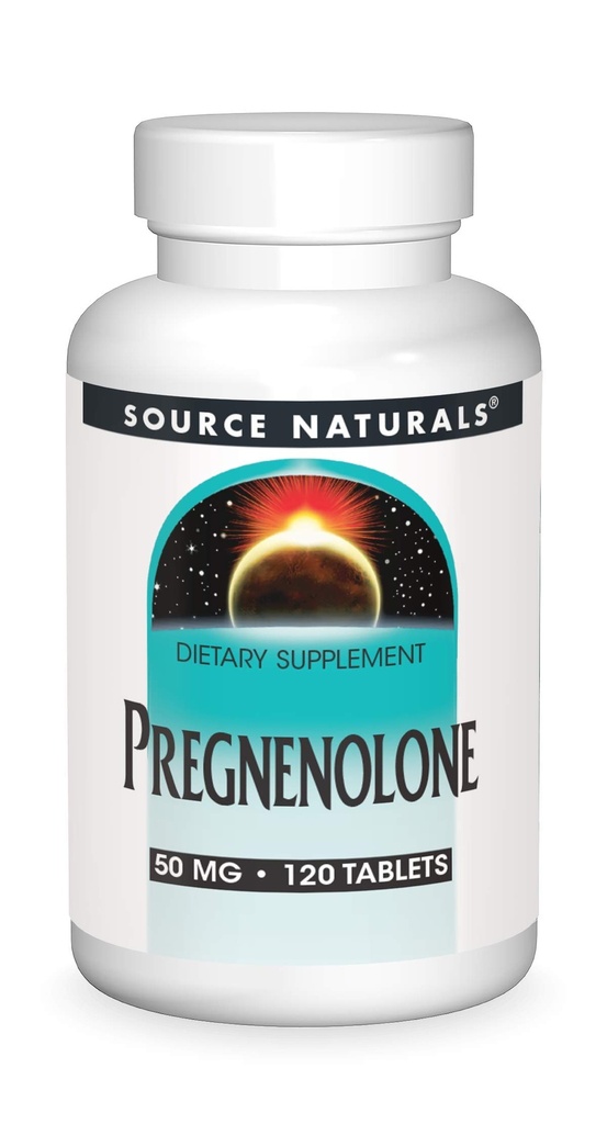 Fuente Naturales Pregnenolona 50mg - 120 Tablets