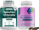 Teaveli Spirulina Chlorella y Blueberry Capsules