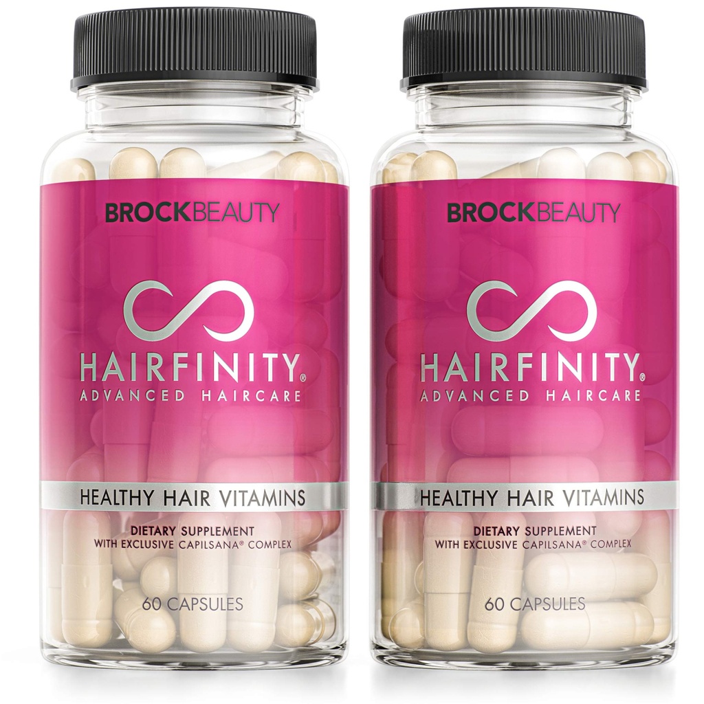 Hairfinity Hair Vitamins - Formulado científicamente con Biotina, Aminoácidos, y un suplemento de vitaminas que ayuda a apoyar el crecimiento del cabello - Vegan - 120 Veggie Capsules (2 Month Supply)