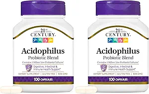 21th Century Acidophilus Capsules, 100 Conde (21339) (Pack of 2)
