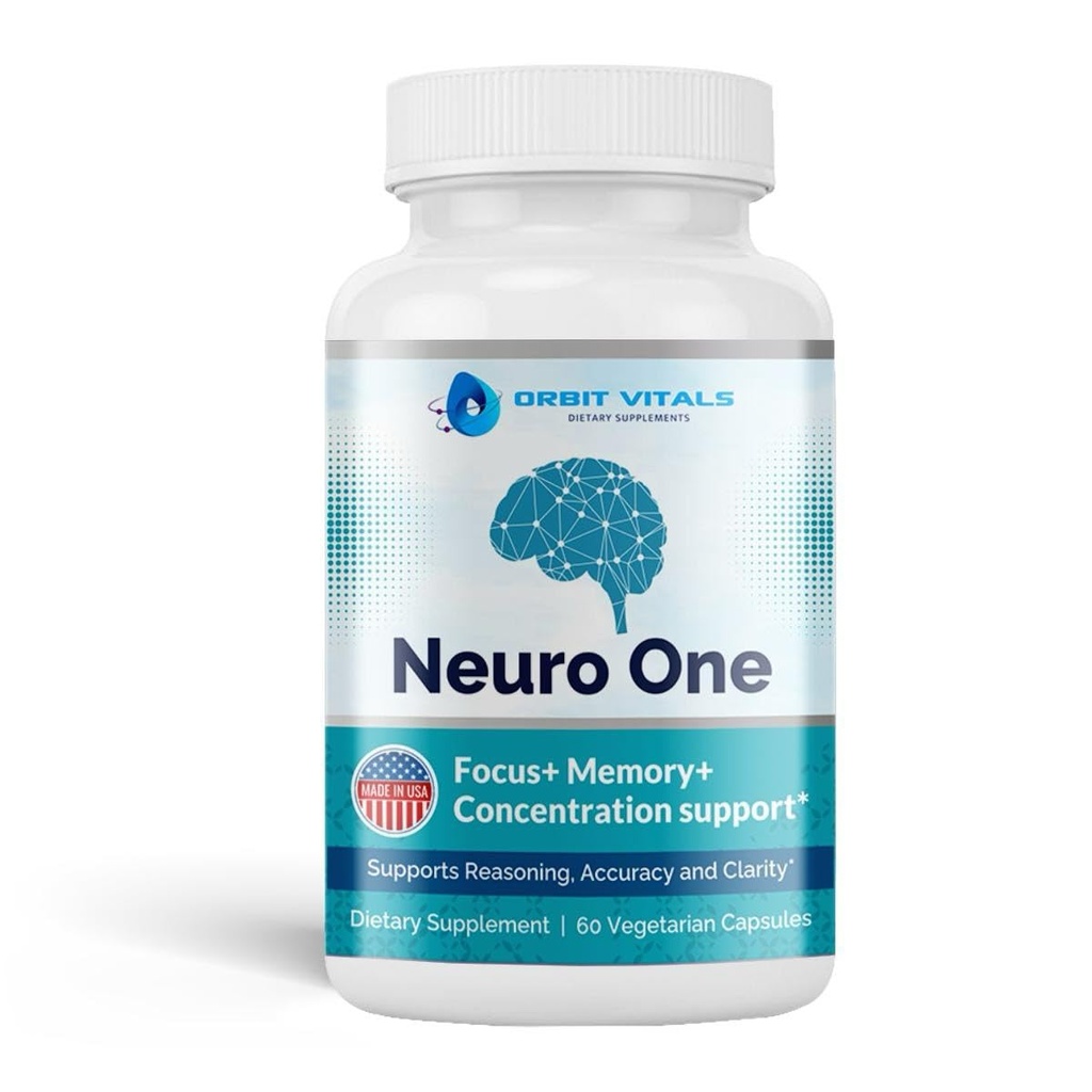 Neuro One Brain Support Suplementos para la memoria - Soporte Cognitivo Suplemento - Boost Focus, Mood, Clarity, Concentration " Mental Speed - Suplemento cerebral para adultos - 60 cápsulas