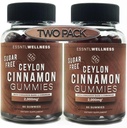 Ceylon Cinnamon Sugar Gummies gratis, (120ct 2,000mg/Serving) Soporte conjunto, Antioxidante, Delicious Sugar Free Apple Pie Gummies, Vegan y Gluten Gratis