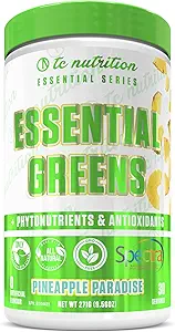 Esenciales Verdes Polvo tóxico Optimize Health ← Spectra, Orgánica Matcha, Spirulina, Más Silencio Probióticos " Apoyo a la digestión, Antioxidantes Silencioso Stevia Endulzado, Paraíso de piña, 30 Serv, No GMO, Vegan