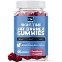 Hora de la noche Fat Burner Gummies, Apoyo al sueño " Perder peso Suplemento ← Recortar el hambre Suppressant " Metabolism Booster, Resuelto de la grasa del vientre mientras duermes ← Nighttime Diet Gummies for Women " Men 60ct