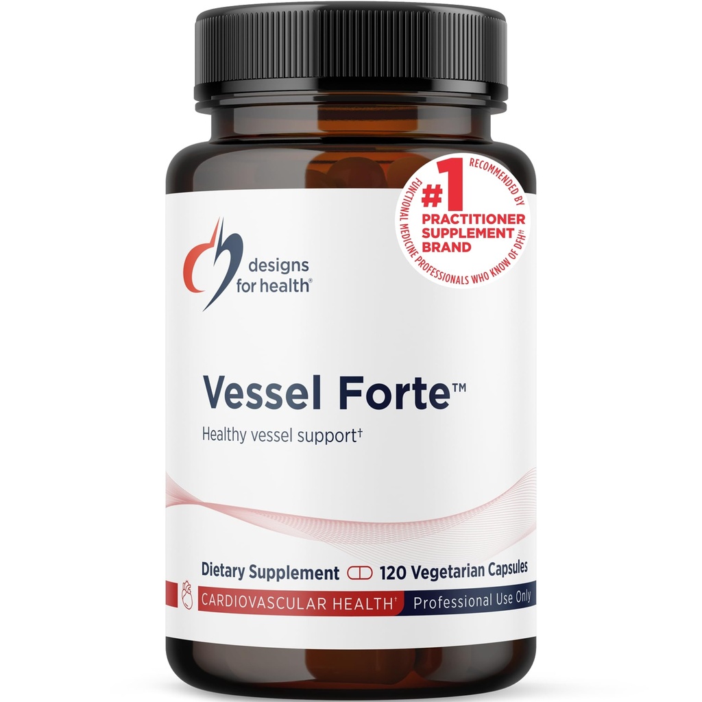 Diseños para forte de vasos de salud - Hoja de sangre saludable Suplemento de apoyo con Diosmin, Quercetin, Gotu Kola Extracto, Castaña de caballo + semilla de uva - No GMO (120 cápsulas)