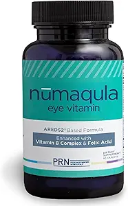 PRN nūmaqula Eye Vitamins - 90 Capsules, 30-Day Supply - AREDS2-Based Eye Supplements with Lutein, Zeaxanthin, Vitamin B Complex & Vitamin E for Advanced Macular Support