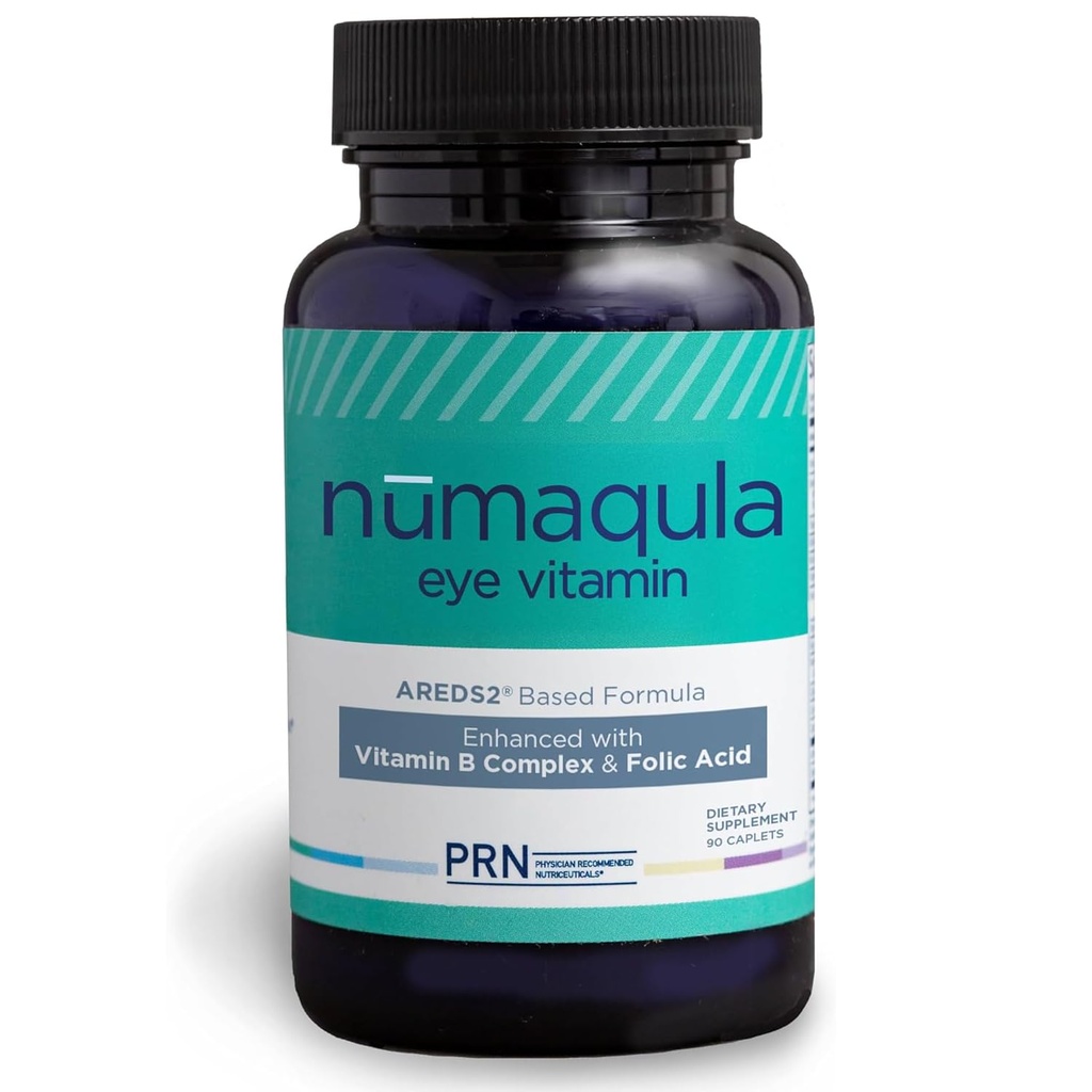 nūmaqula Eye Vitamins - 90 Capsules, 30-Day Supply - AREDS2-Based Eye Supplements with Lutein, Zeaxanthin, Vitamin B Complex & Vitamin E for Advanced Macular Support