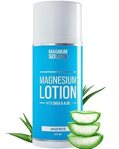 Loción de magnesio con Aloe & Shea – Aplicar a las piernas – Alternativa a la crema de magnesio tópico