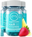 SugarBearPro Hair Vitamin Gummy 3 Month Supply Extra Strength Biotin 6000mcg, Growth for Men &amp; Women, Vegan Vitamin B12, MSM, Inositol, Omega 3, Elderberry, Certified Kosher, Halal, Cruelty-Free