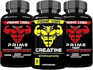 Primera prueba de laboratorios (2-Pack) + cápsulas de crema (120 ct)
