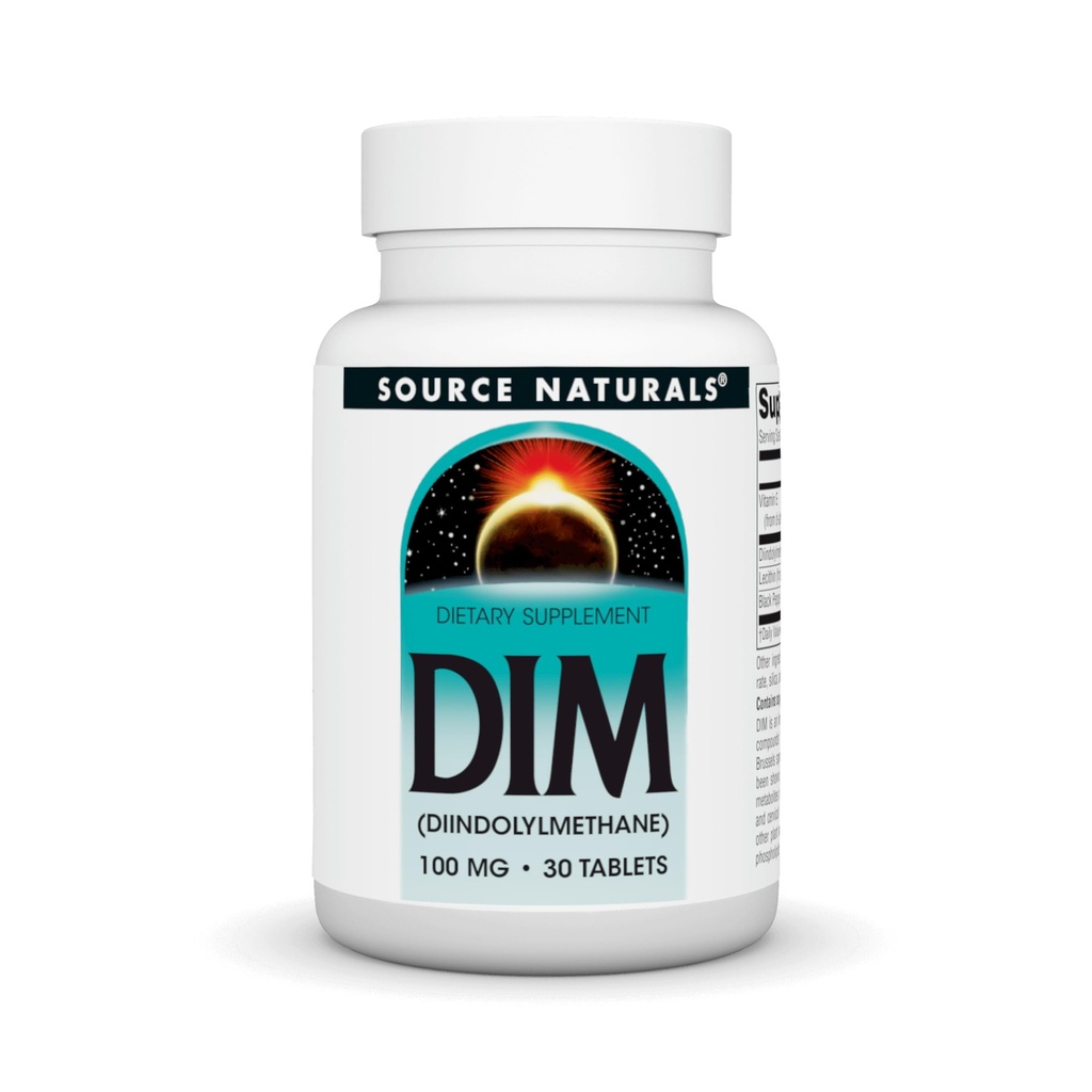 Fuente Naturales DIM, Diindolylmetano, 100 mg - 30 Tabletas
