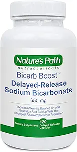 Sodium Bicarbonate 650 mg Tablets - Strongest Alkaline Tablets - Electrolyte Supplement & Keto Electrolyte Pills, Salt Tablets Hydration & Rehydration, Endurance, Stamina: 120 Capsules