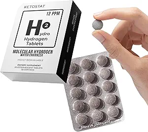 Hidrogen Water Tablets for Drinking Water 30 Cuenta Crea 12 PPM Nanobubbles - US Company