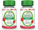 YUM-V'S Multivitamin Gummies ← Sugar Suplemento gratuito Vitaminas para Mujeres &amp; Hombres Silencio Chromium, Thiamine y Magnesium ← Natural Raspberry Flavor Chewables - 60 Cuenta- (Pack of 2)