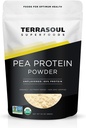 Terrasoul Superfoods Organic Pea Protein (Textura Sin sabor, Smooth), 1,5 libras