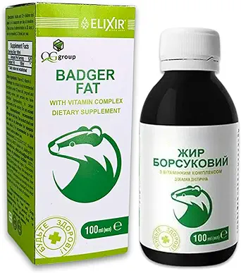 Grupo QG Badger Fat 100 con suplemento dietético complejo de vitaminas
