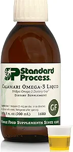 Proceso estándar Calamari Omega-3 Líquido - Suplemento para el corazón " Apoyo a la salud cerebral - Salud de la piel de la ayuda - libre de gluten, no-aire " No-Grain - 6.8 oz