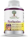Simplemente Naturalezas Pura Premium Berberina HCl 500mg - 120 cápsulas - Cardiovascular Gastrointestinal Immune Support - Chromium Cinnamon
