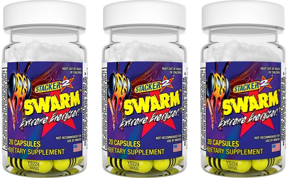 Swarm Extreme Energizer 20 cápsulas (Pack of 3)