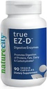 NatureCity True-EZ-D Non-GMO Digestive Enzyme Complex Supplement for Digestive Health and Bloating Relief for Hombre and Women (90 Veggie Capsules) Super Enzymes