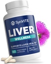 Liver Wellness - Liver Cleanse Detox " Repair for Liver Health with Artichoke Extract, Milk Thistle, Dandelion Root, Beet Root, Turmeric " More - Vegetarian, Non-GMO, Gluten-Free, Made in USA