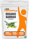BulkSupplements.com Polvo de bambú orgánico - Suplementos de sílice, Suplemento de bambú - Gluten Gratis, 500 mg por ser, 500g (1.1 lbs) (Pack of 1)