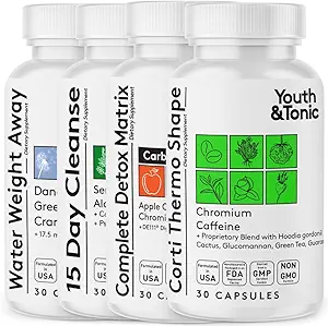 Youth & Tonic CortiThermo Shape Detox Cleanse Kick Off Weight Management - 120 Pills