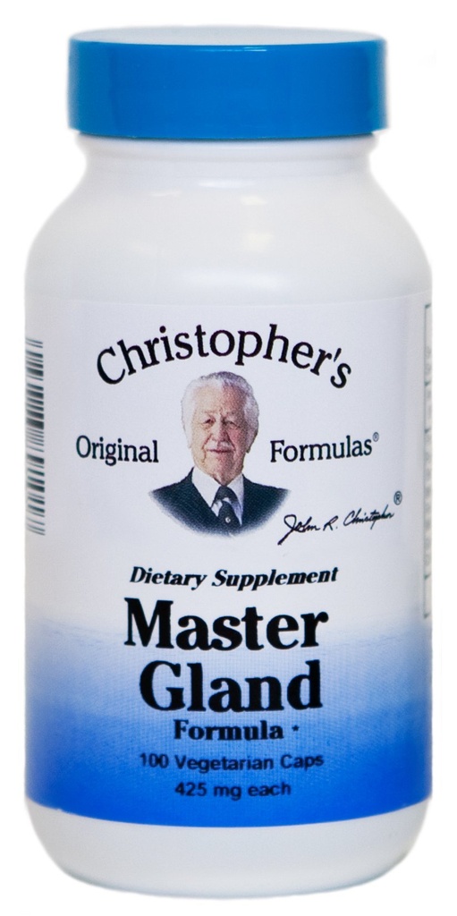Fórmulas originales de Christopher Master Gland Fórmula, 375 mg, 100 cápsulas vegetarianas