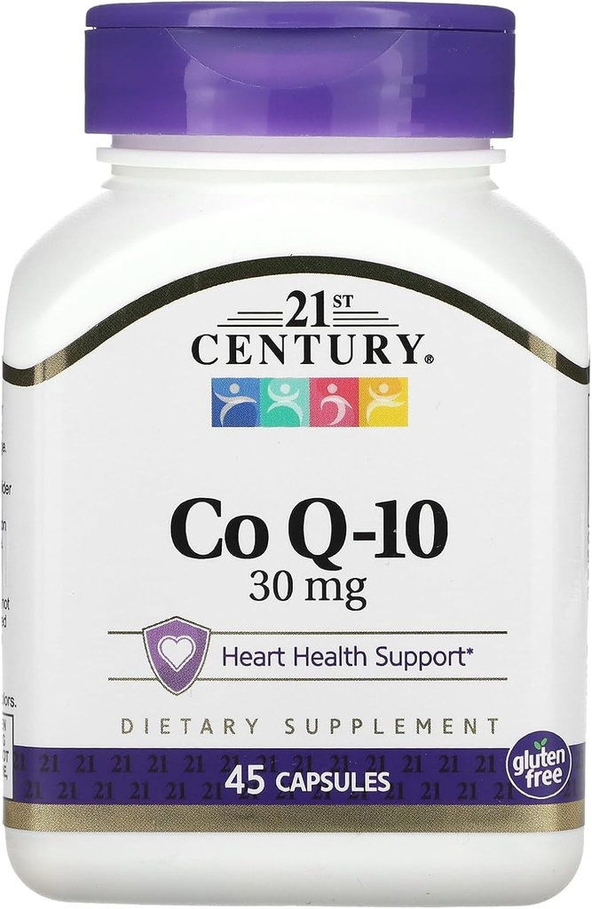 21st Century Co Q10 30 mg cápsulas, 45 cuenta (21341)