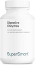 Supersmart - Digestive Enzymes (High Potency) - 15-in-1 Multi Enzymes Suplemento - con Lipase, Bromelain, Amylase, Lactase, Protease, Invertase ← No GMO &amp; Gluten Gratis - 100 Delayed Release Capsules