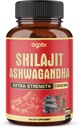 agobi 210 Capsules - 600mg Shilajit Suplemento con 400mg Orgánica Ashwagandha Root - Shilajit Puro Himalaya Orgánica para la Producción Energética, Sistema Inmune Cerebro Salud, Focus " Concentration