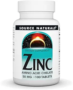 Fuente Naturales Aminoácidos Zinc Chelate - 50mg - 100 Tablets