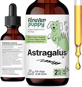 Forever Puppy Astragalus Root Drops for Dogs - Astragalus Membranaceus Tincture for Dogs' Immune Defense - Herbal Pet Liquid Supplements for Immunity Support & Joyful Pet Care - 2 oz