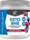 Ketologic Keto BHB (Mixed Berry Flavor) 30 Servimientos - Exógeno Ketone Suplemento con goBHB, Beta-Hydroxybutyrate Salts