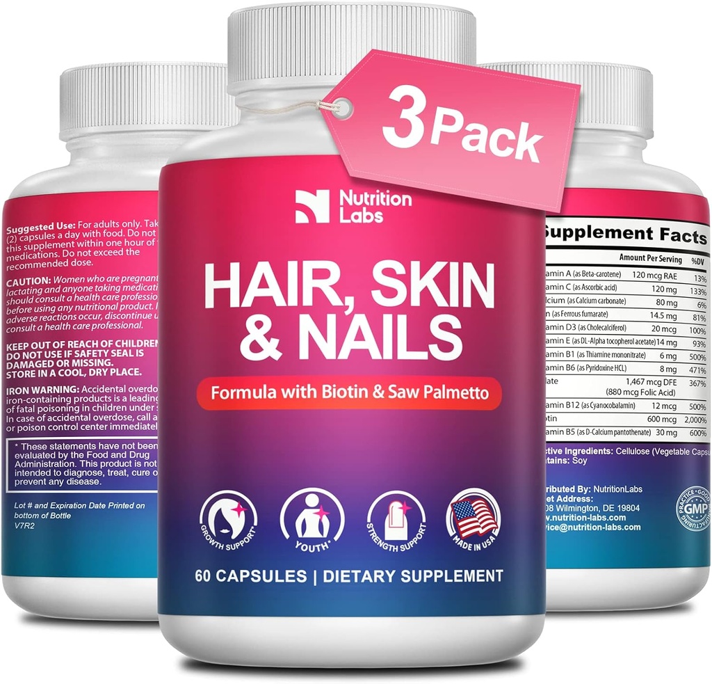 Peluquería y uñas Vitaminas para Mujeres por NutriciónLabs