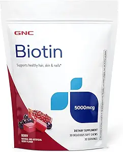 GNC Biotina 5000mcg - 30 Chews suaves