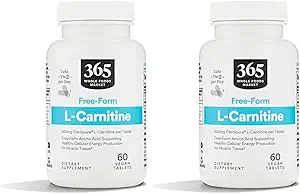 Mercado completo de alimentos, L Carnitina 500mg, 60 ct (Pack de 2)