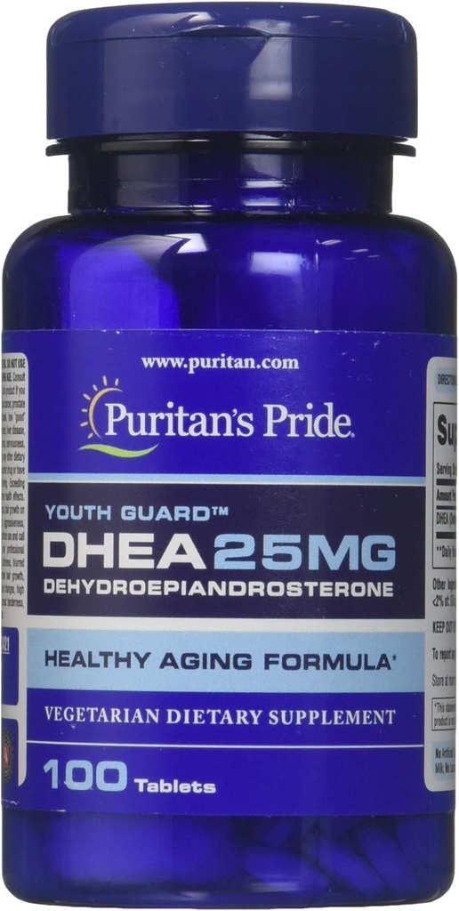 Pride de Puritan DHEA 25 mg Tabletas, 100 Conde