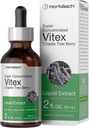 Horbäach Vitex Berry Chasteberry Extract Tincture ← 2 fl oz  Super Concentrado Líquido ← Alcohol Free Chaste Tree Berry Supplement ← Vegetarian, Non-GMO, Gluten Free