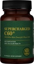Global Healing Center Supercharged C60 - Micro-Activated Carbon Fullerene w/Organic MCT Powder, 10 veces más potente que regular C60 Suplementos - Ayuda a la desintoxicación, envejecimiento (30 cápsulas)