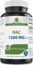 Brieofood NAC Suplemento N-Acetil Cysteine 1200 mg por Servir 250 cápsulas - Suplemento de Apoyo Inmunitario